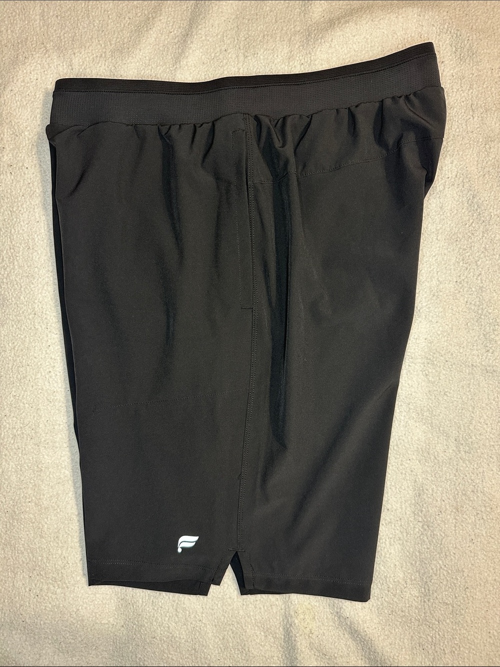 NWT Fabletics Men's Black Athletic Shorts M Long 9” - Picture 5 of 8